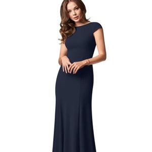 Azazie “Meara” Navy Bridesmaid Dress